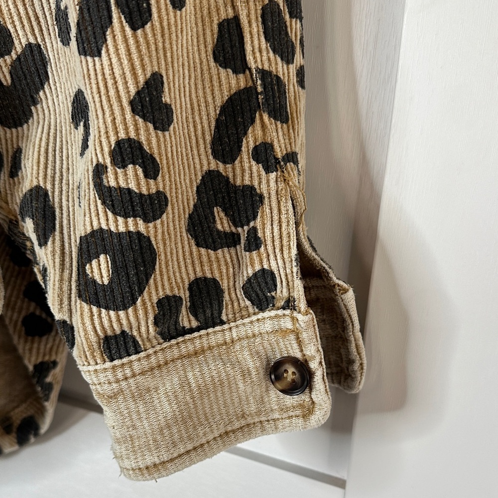 BiBi Animal Print Corduroy Jacket Size Medium - Picture 7 of 7